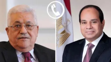 الرئيس السيسي يتلقى مكالمة من الرئيس الفلسطيني لتهنئته بعيد الأضحى
