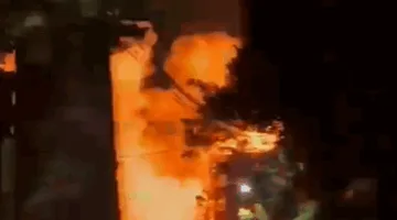 شاهد لحظة الهجوم على بلدة عين قانا في قضاء النبطية