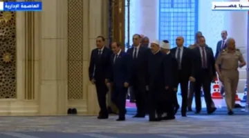 الرئيس السيسي يتوجه إلى مسجد مصر في العاصمة الإدارية لأداء صلاة عيد الأضحى.