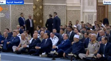 الرئيس السيسي يشارك في صلاة عيد الأضحى من مسجد مصر في العاصمة الإدارية