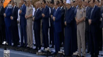 الرئيس السيسي يشارك في صلاة عيد الأضحى بمسجد مصر بالعاصمة الإدارية الجديدة
