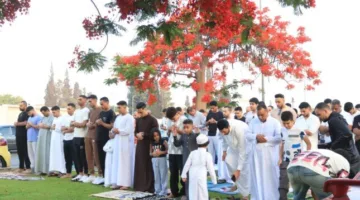 آلاف من السكان في الإسماعيلية شاركوا في صلاة عيد الأضحى المبارك