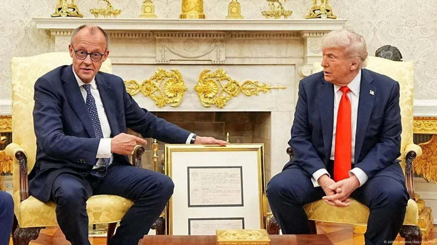 الرئيس الأمريكي والمستشار الألماني يتناولان التعاون الثنائي الرئيس الأمريكي والمستشار الألماني يتناولان التعاون الثنائي