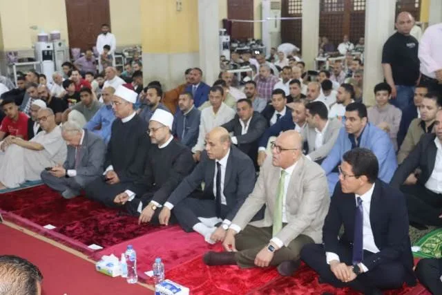 محافظ القليوبية يتذكر عيد الأضحى في مسجد ناصر بمدينة بنها