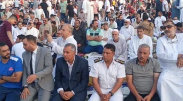 آلاف المصلين يكتظون في «استاد السنبلاوين» لأداء صلاة عيد الأضحى المبارك