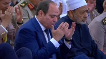 الرئيس السيسي يشارك في صلاة عيد الأضحى بمسجد مصر في العاصمة الإدارية الجديدة