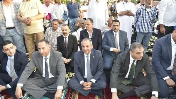 محافظ بورسعيد attends Eid al-Adha prayer at Port Fouad square. محافظ بورسعيد attends Eid al-Adha prayer at Port Fouad square.