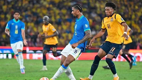 تعادل البرازيل مع الإكوادور في المباراة الأولى لأنشيلوتي في تصفيات مونديال 2026 تعادل البرازيل مع الإكوادور في المباراة الأولى لأنشيلوتي في تصفيات مونديال 2026