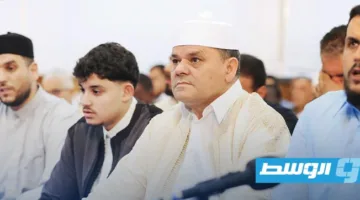 الدبيبة يشارك في صلاة العيد بمدينة مصراتة