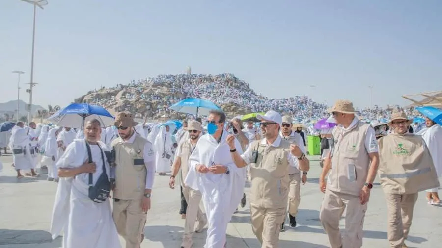 وزير الصحة يلتقي بنظيره السعودي لمتابعة صحة الحجاج المصريين. وزير الصحة يلتقي بنظيره السعودي لمتابعة صحة الحجاج المصريين.