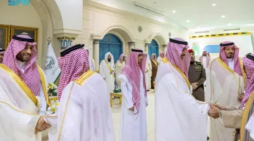 أمير الجوف يستقبل المهنئين بمناسبة عيد الأضحى