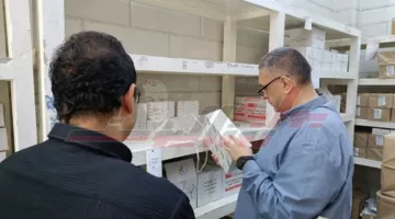 وكيل وزارة الصحة بكفر الشيخ يقوم بجولة في مخازن إدارة الصيدلة