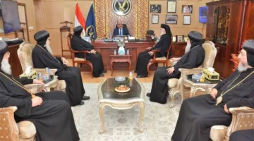 الأنبا باسيليوس يهنئ مدير أمن المنيا بمناسبة عيد الأضحى المبارك