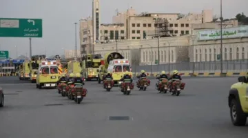 المديرية العامة للدفاع المدني السعودي تستمر في جهودها الميدانية بجسر الجمرات