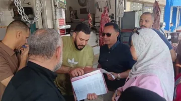عمليات تفتيشية على مراكز الذبح ومتاجر اللحوم في الإسماعيلية (صور)
