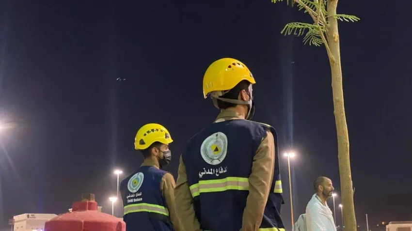قوات الدفاع المدني: نشاطات ميدانية في جسر الجمرات قوات الدفاع المدني: نشاطات ميدانية في جسر الجمرات