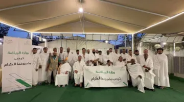 وزارة الرياضة تدعم عددًا من الرياضيين في موسم الحج لهذا العام