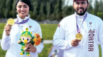 ميدالية ذهبية لمنتخب الرماية في المسابقة المختلطة للسكيت