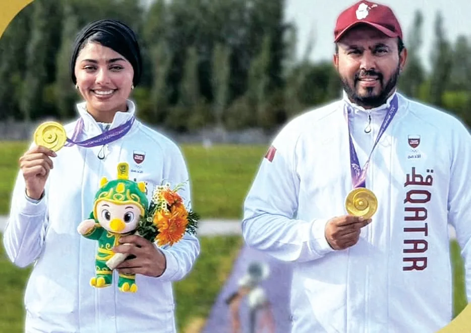ميدالية ذهبية لمنتخب الرماية في المسابقة المختلطة للسكيت ميدالية ذهبية لمنتخب الرماية في المسابقة المختلطة للسكيت