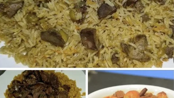 أطباق مميزة من الأرز بالكبدة وحلويات اللحوم: أبرز الأطعمة التقليدية في عيد الأضحى بالوادي الجديد أطباق مميزة من الأرز بالكبدة وحلويات اللحوم: أبرز الأطعمة التقليدية في عيد الأضحى بالوادي الجديد