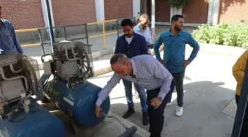 رئيس مياه أسيوط والوادى الجديد يزور محطة معالجة القوصية