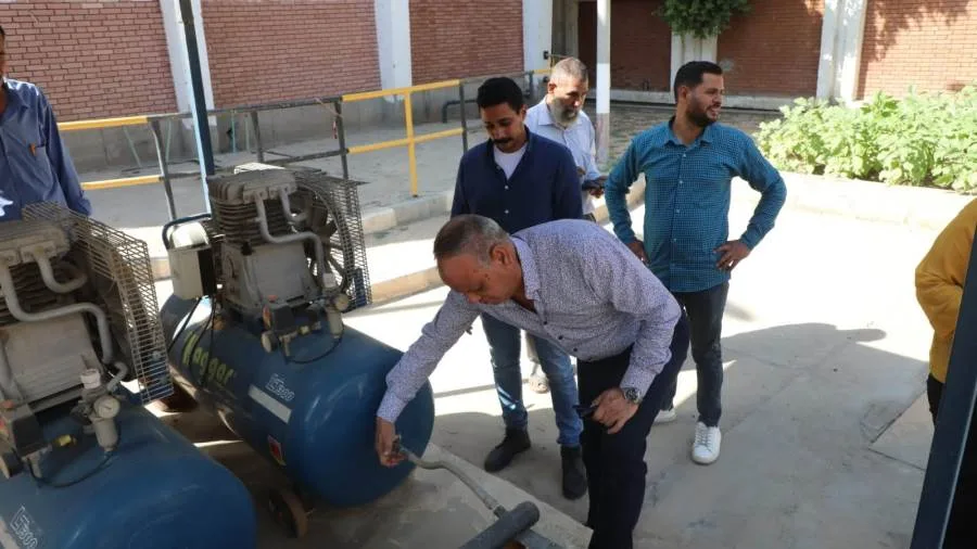 رئيس مياه أسيوط والوادى الجديد يزور محطة معالجة القوصية رئيس مياه أسيوط والوادى الجديد يزور محطة معالجة القوصية