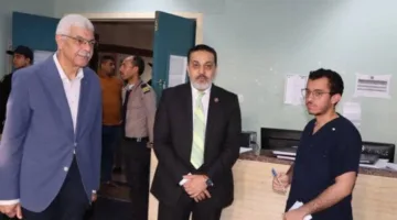 رئيس جامعة المنوفية يقوم بزيارة معهد الكبد القومي