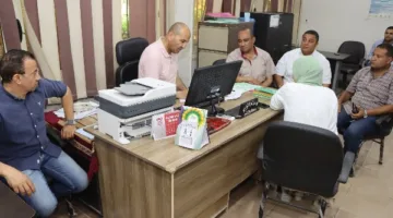 زيارة للاطلاع على سير العمل في الوحدات المحلية والمراكز التكنولوجية ببني سويف
