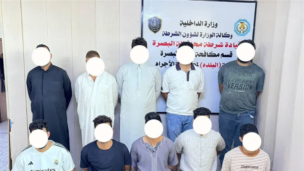 إلقاء القبض على 10 أشخاص مشتبه بهم في اشتباك مسلح بالبصرة