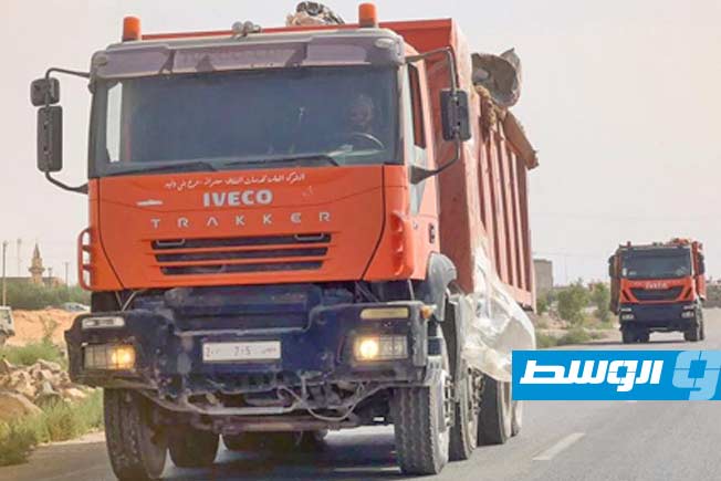 من أعمال تنظيف مواقع ذبح الأضاحي، 7 يونيو 2025. (شركة النظافة العامة)