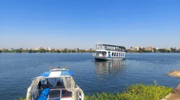 رحلات نهرية.. سكان كفر الشيخ يستمتعون بإجازة ثاني أيام العيد |صور