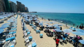 شواطئ الإسكندرية تستقبل المواطنين بنسبة إشغال تصل إلى 85%