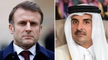 أمير قطر والرئيس الفرنسي يتناولان عبر الهاتف مستجدات الوضع في غزة