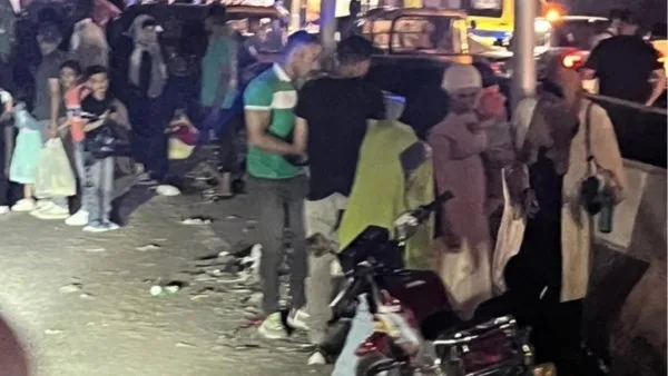 سيارة مسرعة تتسبب في إصابة 6 أشخاص، منهم طفلان، في حادث خطير على دائري المنيب. سيارة مسرعة تتسبب في إصابة 6 أشخاص، منهم طفلان، في حادث خطير على دائري المنيب.