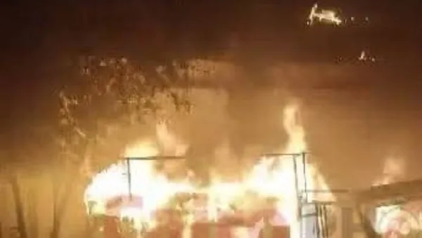 نشوب حريق في متجر بمدينة الوادي الجديد نشوب حريق في متجر بمدينة الوادي الجديد