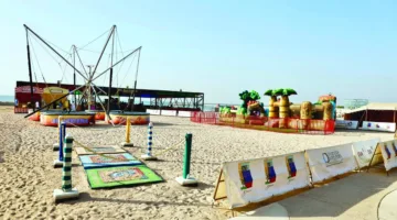 مهرجان العيد على شاطئ 974 يجذب الأسر