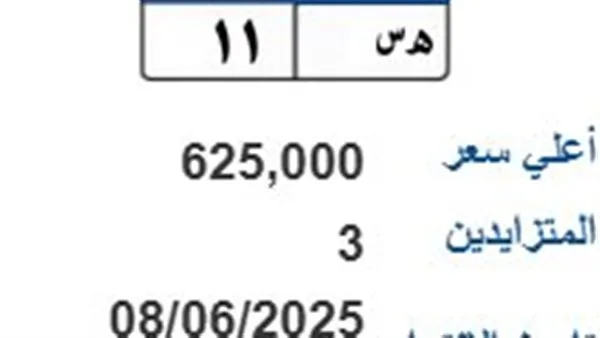مزاد على لوحة سيارة فريدة “هـ.س 11” يقترب من مليون جنيه مزاد على لوحة سيارة فريدة “هـ.س 11” يقترب من مليون جنيه