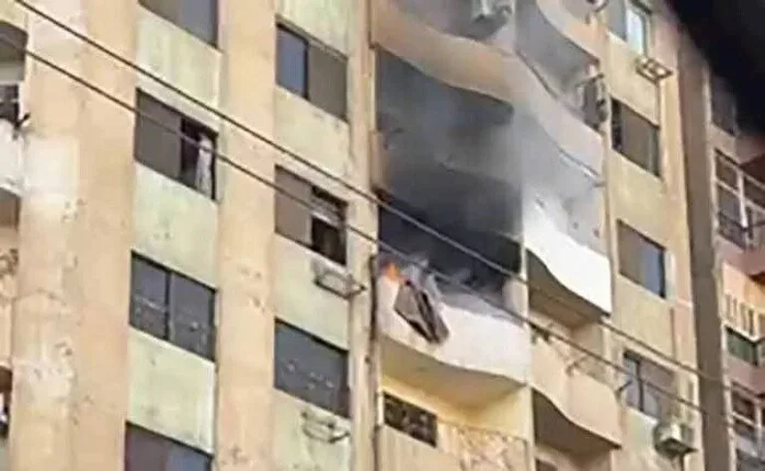نشوب حريق في شقة داخل عمارة سكنية ببني سويف نشوب حريق في شقة داخل عمارة سكنية ببني سويف