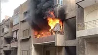 احتراق في شقة داخل عمارة سكنية في بني سويف