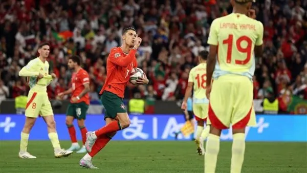 نتائج مباراة البرتغال وإسبانيا.. شاهد الأهداف المباشرة لنهائي دوري الأمم الأوروبية