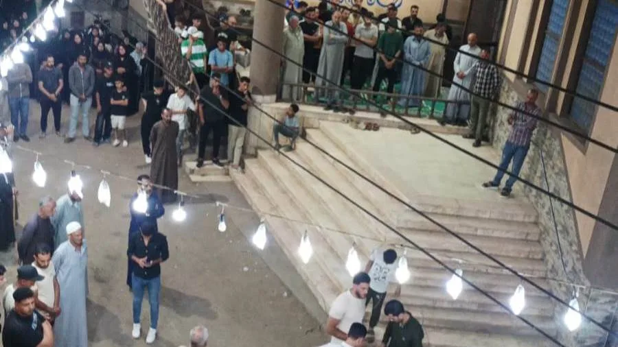 توديع جثمان خالد عبد العال، بطل حادث حريق العاشر من رمضان