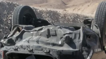 وفاة الأم وإصابة الطفلين والزوج في حادث انقلاب سيارة خاصة بأكتوبر