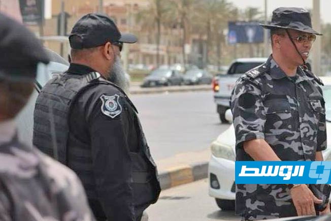 انتشار أمني بمناطق التماس في العاصمة طرابلس، 6 سبتمبر 2025. (وزارة الداخلية)