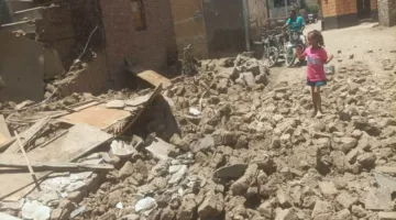 انهار منزلان في كوم أمبو بأسوان دون وقوع إصابات بشرية