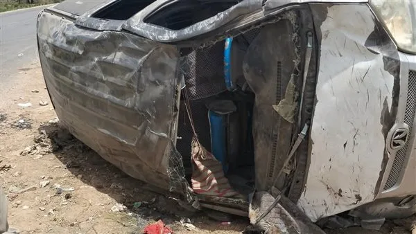 حادث انقلاب سيارة في المنيا يؤدي إلى وفاة شخص وإصابة 6 من أطفاله حادث انقلاب سيارة في المنيا يؤدي إلى وفاة شخص وإصابة 6 من أطفاله