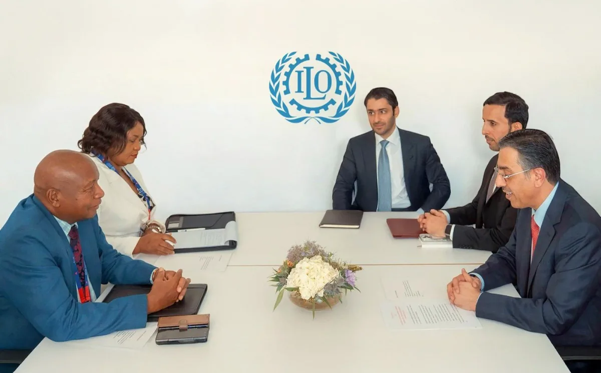 وزير العمل يلتقي برئيس مؤتمر العمل الدولي وزير العمل يلتقي برئيس مؤتمر العمل الدولي