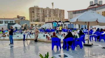 إقبال واسع على نادي الخالدين في كفر الشيخ خلال عيد الأضحى.. صور