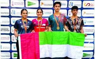 منتخب الريشة يهيمن على بطولة إسبانيا للشباب تحت 19 عاماً بحصاد 5 ميداليات