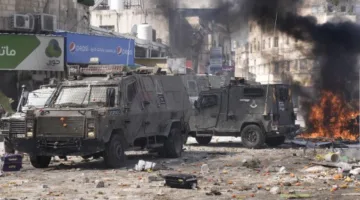 إصابة 16 فلسطينياً بحالات اختناق خلال عملية اقتحام الجيش الإسرائيلي لنابلس
