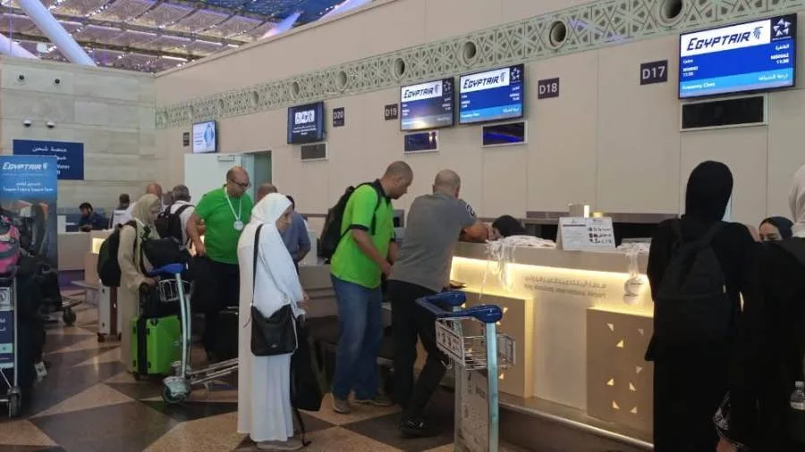 غدًا.. مصر للطيران تنظم 9 رحلات لاستقبال الحجاج العائدين غدًا.. مصر للطيران تنظم 9 رحلات لاستقبال الحجاج العائدين